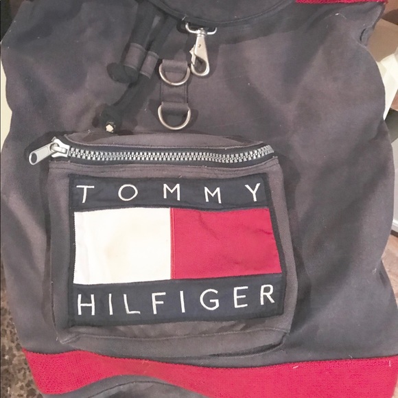 Vintage 90’s Tommy Hilfiger Flag Logo Backpack - Picture 3 of 4